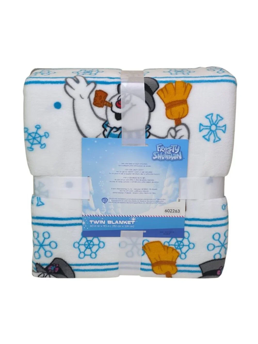 Frosty The Snowman Plush Twin Blanket 60